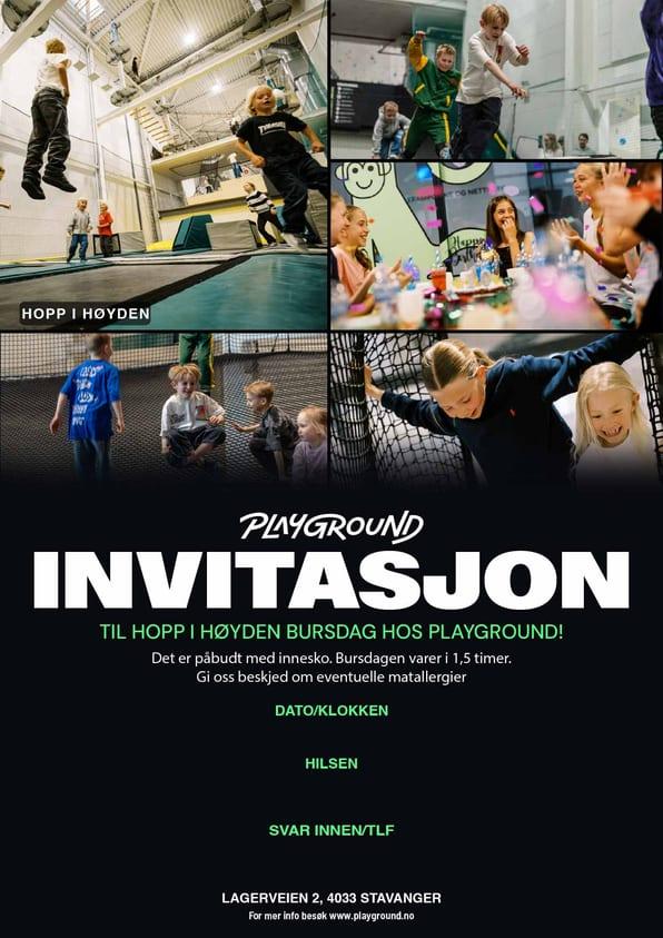 Forhåndsvisning av Hopp i Høyden-invitasjon