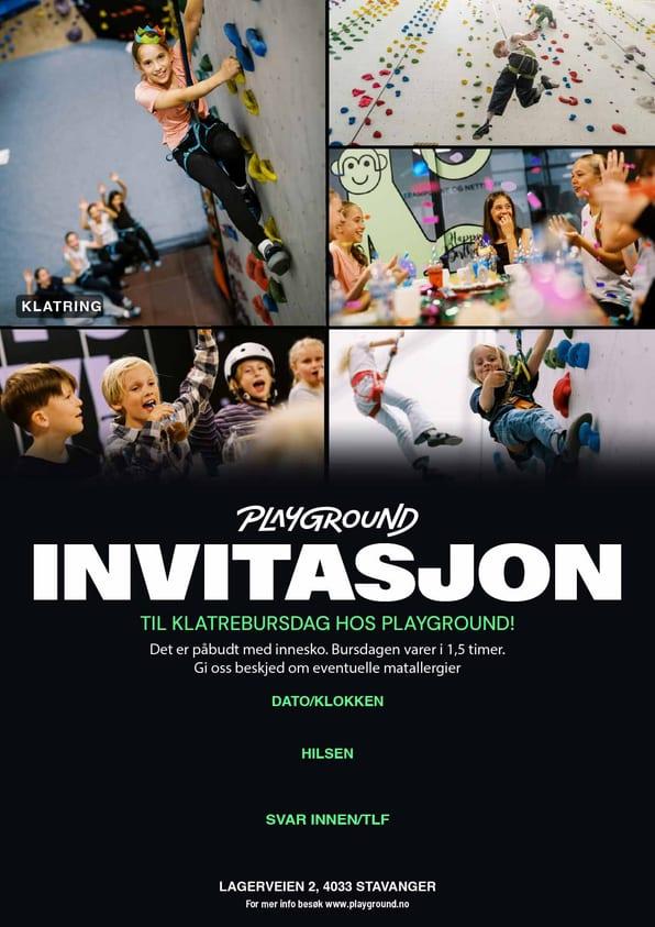 Forhåndsvisning av Klatrebursdag-invitasjon