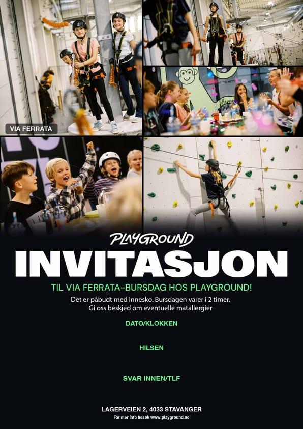 Forhåndsvisning av Hinderløype i høyden-invitasjon
